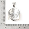 304 Stainless Steel Pendant Rhinestone Settings STAS-F363-03GP-3