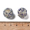 Sparkle Glass Rhinestone Round Beads OACR-S048-01J-3