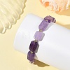 Natural Amethyst Beaded Bracelets for Women BJEW-JB14156-02-1