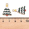 Christmas Theme Alloy Enamel Pendants ENAM-T020-10I-3