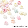 Spray Painted Acrylic Beads OACR-YW0002-49B-1
