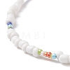 Glass Seed Beaded Necklace for Women NJEW-JN03933-3