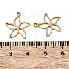 Hollow 201 Stainless Steel Pendants STAS-F337-10G-G-3