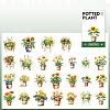 Potted Plant PET Stickers Set DIY-Z037-01C-1