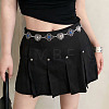 Boho Alloy Resin Blue Heart Flower Waist Chains WG5CDCC-01-2