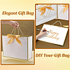 48Pcs Rectangle White Paper Gift Storage Handle Bags with Ribbons ABAG-WA0001-26A-3