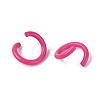 Spray Painted Iron Open Jump Rings IFIN-T017-04B-17-3