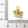 Rack Plating Brass Micro Pave Cubic Zirconia Pendants KK-A234-018G-3