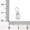 925 Sterling Silver Cubic Zirconia Charms STER-NH0014-01P-04-3