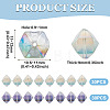 60Pcs 2 Colors Electroplate Glass Beads EGLA-TADJ0001-19B-4
