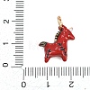 Spray Painted Brass Pendants KK-D256-02C-3