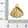 Rack Plating Brass Micro Pave Cubic Zirconia Pendants KK-Z070-09G-3