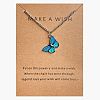 Bohemian Alloy Enamel Butterfly Pendant Necklaces for Women WG0CAA2-08-1