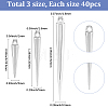 120Pcs 3 Styles Plastic Pendants KY-SC0002-64-2