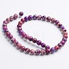 Dyed Natural Imperial Jasper Round Bead Strands G-M274-03-4mm-2