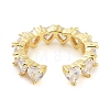 Rack Plating Brass Micro Pave Cubic Zirconia Finger Ring RJEW-C080-01B-G-4