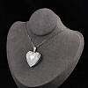 Anti-Tarnish 304 Stainless Steel Heart Locket Pendant Cable Chain Necklaces for Women LS-NJEW-M050-04F-P-3