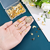 60Pcs 2 Styles Star & Moon 304 Stainless Steel Stud Earring Findings EJEW-PH0001-62-3