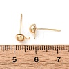 Brass Stud Earring Findings KK-G604-01G-02-3