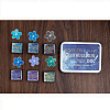 Plastic Craft Finger Ink Pad Stamps AJEW-H155-17D-1