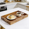 2Pcs 2 Styles Wood Storage Trays AJEW-BC0011-19-8