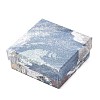 Floral Oil Painting Print Square Cardboard Jewelry Boxes CBOX-A010-01A-04-2
