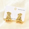 304 Stainless Steel Stud Earrings EJEW-M073-02G-1