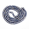 Baking Paint Transparent Glass Beads Strands DGLA-N011-6mm-08-2