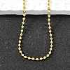 Brass Ball Chain Necklaces NJEW-M108-13G-1