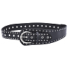 Imitation Leather with Alloy Rivets Chain Belts AJEW-WH20006-449A-1