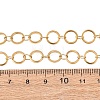 304 Stainless Steel 8MM Ring Link Chain Necklaces NJEW-P343-01B-G-5