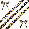 3 Colors Leopard Print Polyester Cotton Ribbon OCOR-ME0001-69-1