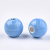 Handmade Porcelain Beads PORC-S499-01B-M-3