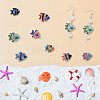 16Pcs 8 Colors Handmade Porcelain Beads PORC-DC0001-01-6