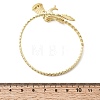 Brass Micro Pave Clear Cubic Zirconia Cuff Bangles BJEW-F526-04G-5