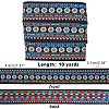 10 Yards Ethnic Style Embroidery Polyester Ribbons OCOR-FH0001-12-5