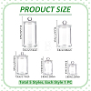 Column Glass Storage Jar with Lid AJEW-WA0004-78-2