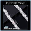 2Yards Polyester with Plastic Pearl Beaded Trim for DIY Sewing Craft OCOR-PH0036-53B-2