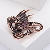 Dragon Rhinestone Pins PW-WG14714-01-2