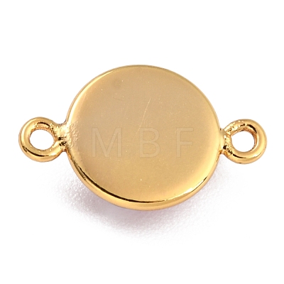 Golden Plated Brass Enamel Links Connectors KK-P197-01A-G02-1