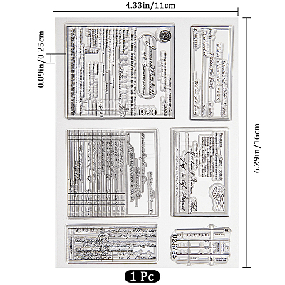 Clear Silicone Stamps DIY-WH0504-51D-1