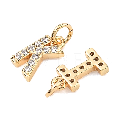 SHEGRACE Brass Micro Pave Clear Cubic Zirconia Pendants XGRQ29361-394G-1