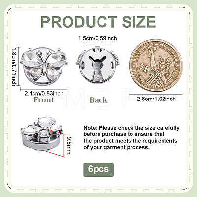 Alloy & Rhinestone Cufflinks FIND-FG0005-66P-01-1