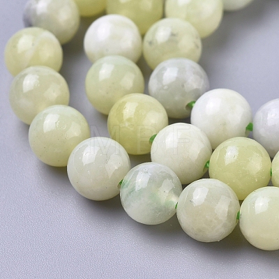 Natural Sinkiang Jade Beads Strands X-G-L538-036-6mm-1