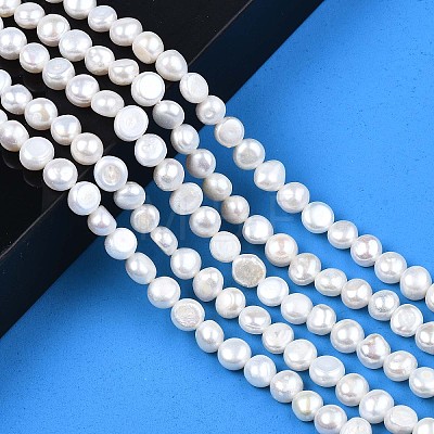 Natural Cultured Freshwater Pearl Beads Strands PEAR-N014-07C-1