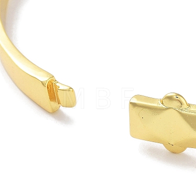 Square Brass Hinged Bangles for Women BJEW-Z061-24B-1