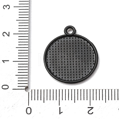 Coffee Alloy Enamel Pendants ENAM-I089-01B-01-1
