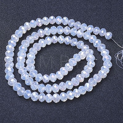 Electroplate Glass Beads Strands EGLA-A044-J6mm-B06-1