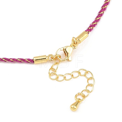 2MM Nylon Braided Cord Necklace Making MAK-A019-02G-15-1