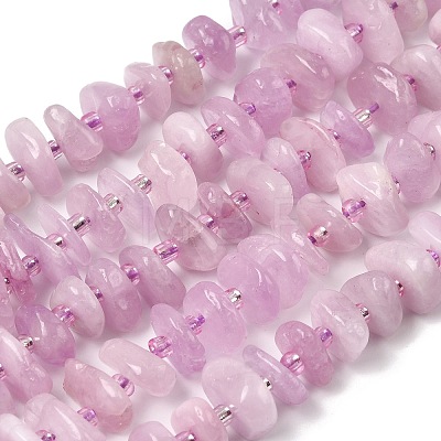 Natural Kunzite Beads Strands G-L649-C04-01-1